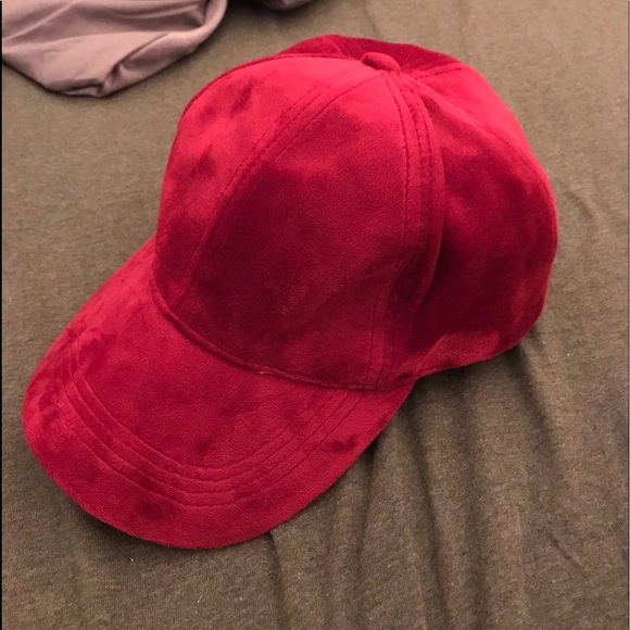 red velvet hat